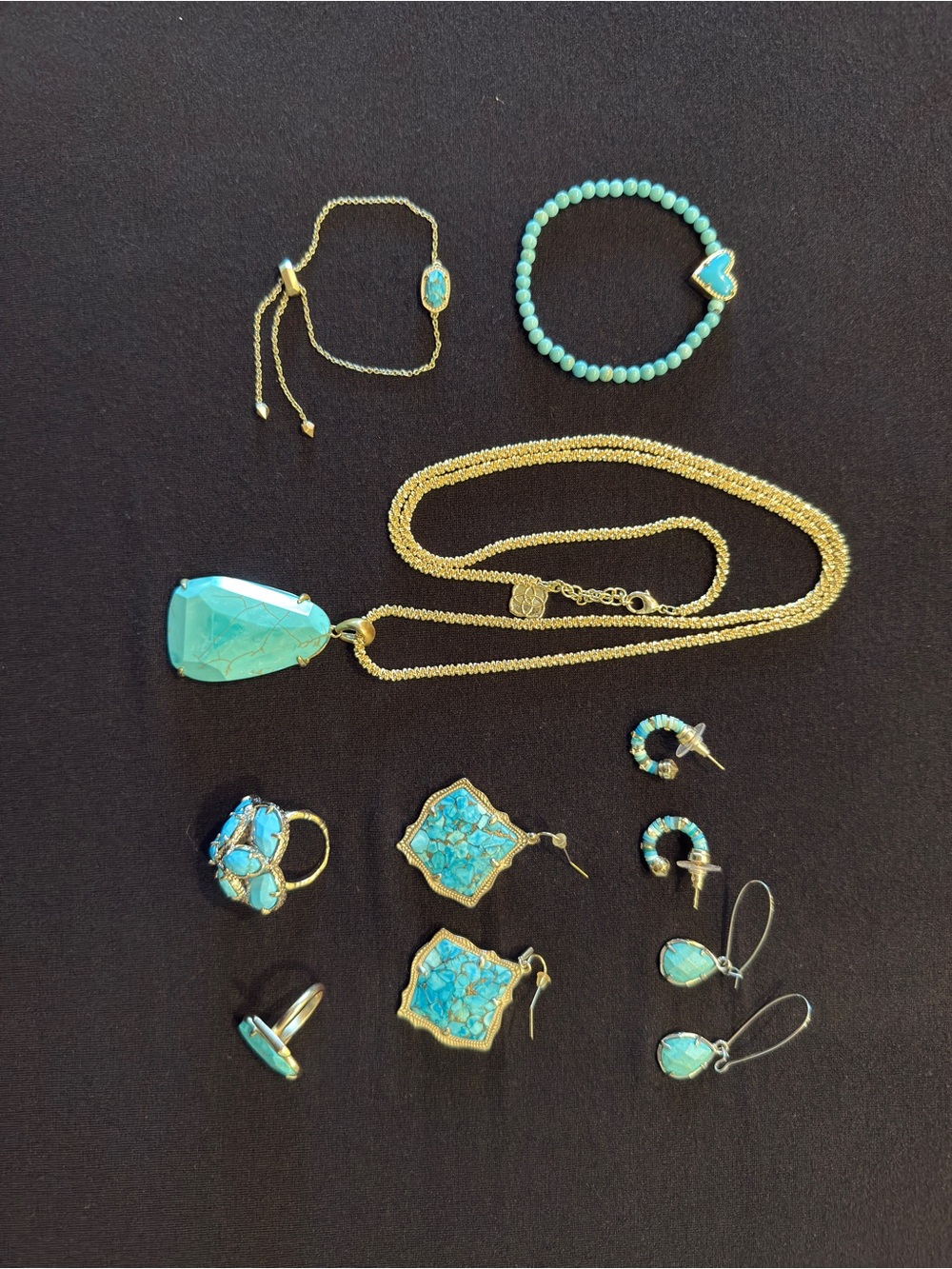 Kendra Scott turquoise jewelry lot - 8 pieces